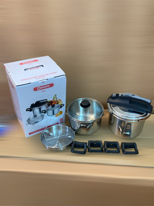 Italy Lot Imported Dessini 3-in-1 Pressure Cooker 5L+7L