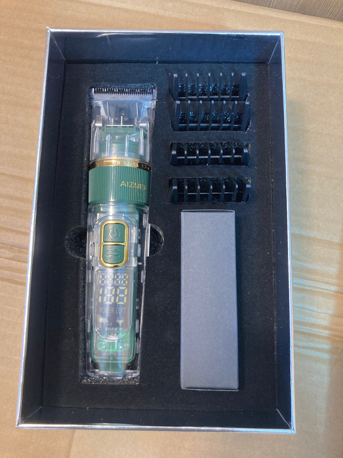 Lot Imported AIZMEN Transparent Digital Hair Clipper - Trimmer