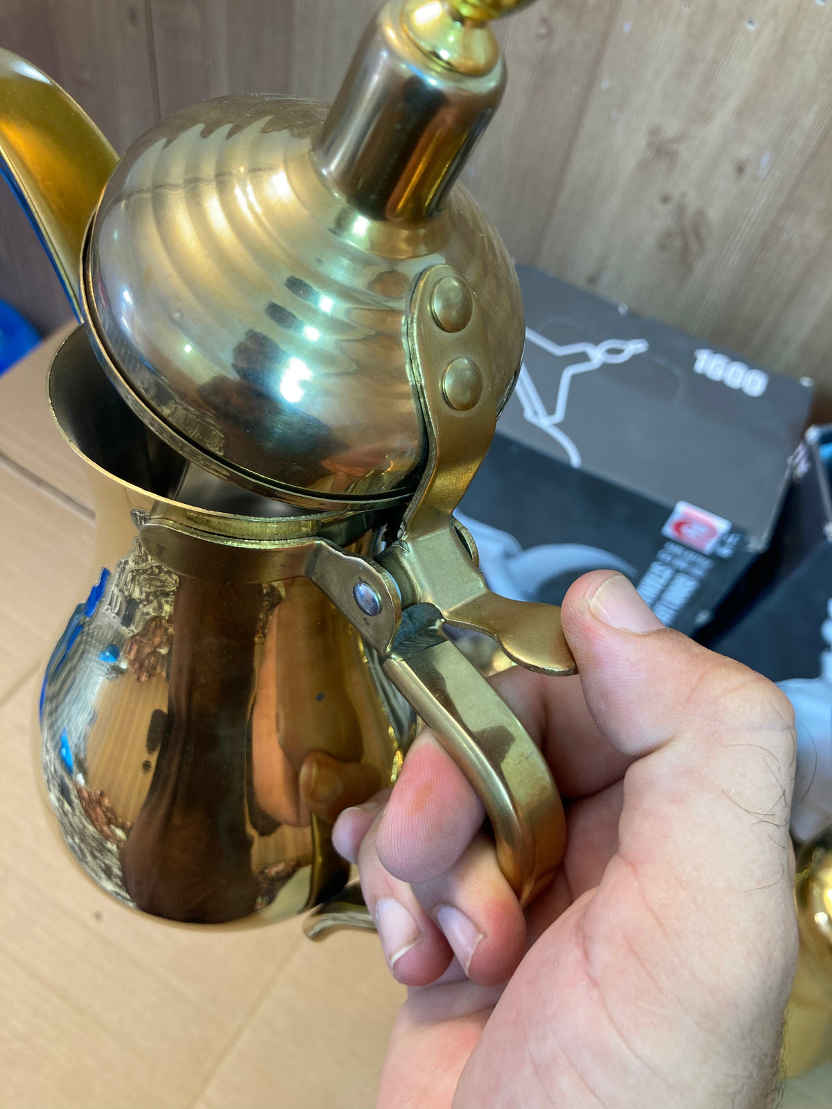 Arabic Style Golden Stainless Steel TeaPot